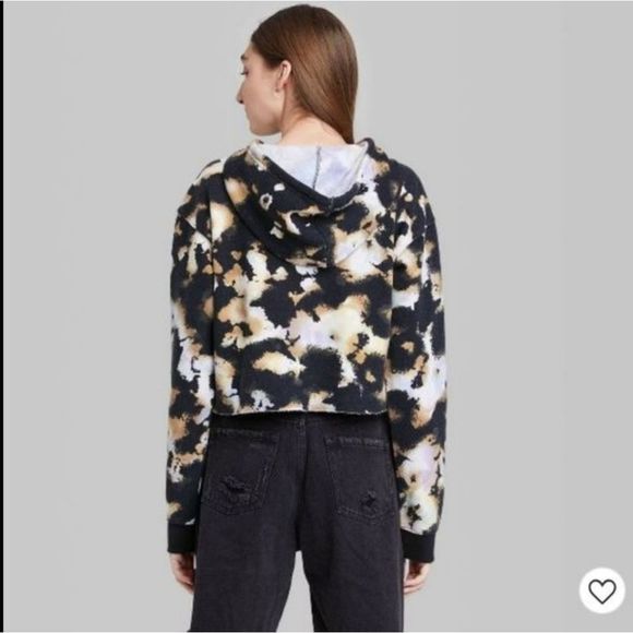 NWT Tie Dye Wild Fable Cropped Hoodie - Picture 8 of 10